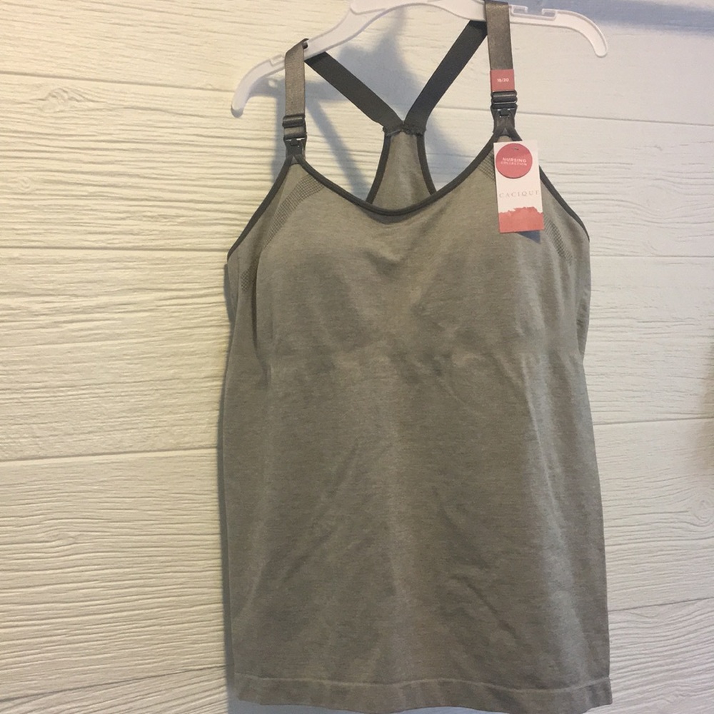 Cacique nursing tank top